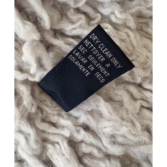 Bebe Y2K Faux Shearling Vest XS Gray Shaggy Fur Trim Penny Lane Winter Coquette - Picture 8 of 10